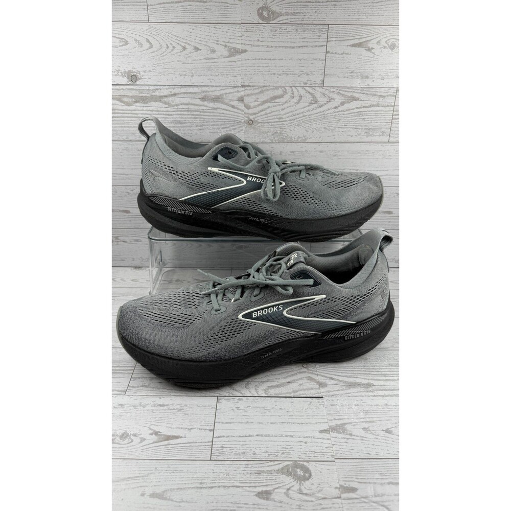Brooks Glycerin GTS 22 1104461D078 Primer Gray Ebony 13D Mens Running Shoes #228